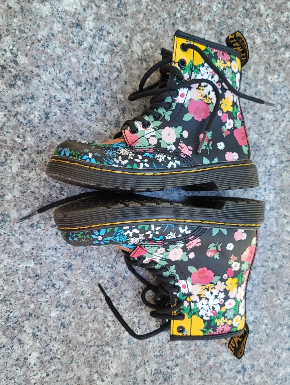 Dr. Martens floral boots